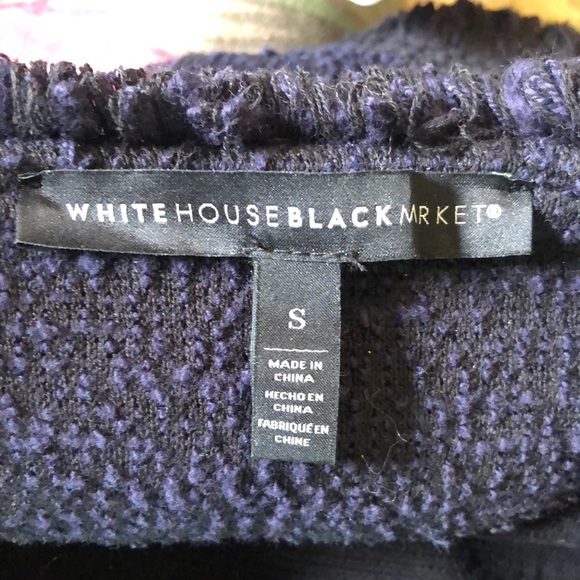 WHBM Whitehouse Blackmarket size Small Slight peplum Side-Zipper Front Career - Picture 9 of 16